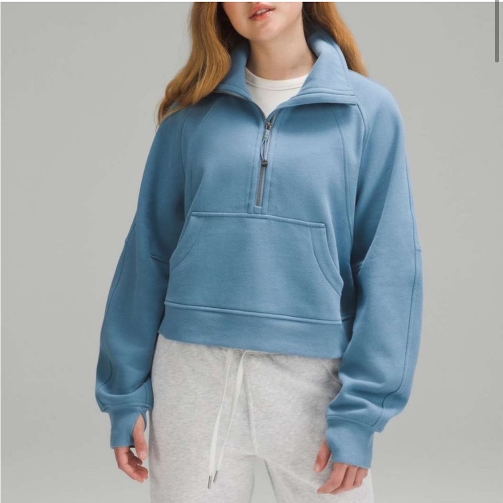 Lululemon Scuba Oversized Funnel Neck, M/L, Utility Blue